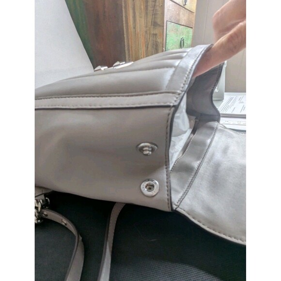 Michael Kors Whitney Quilted Backpack - Pearl Grey, Silver, Small, Dust-bag - Picture 8 of 8